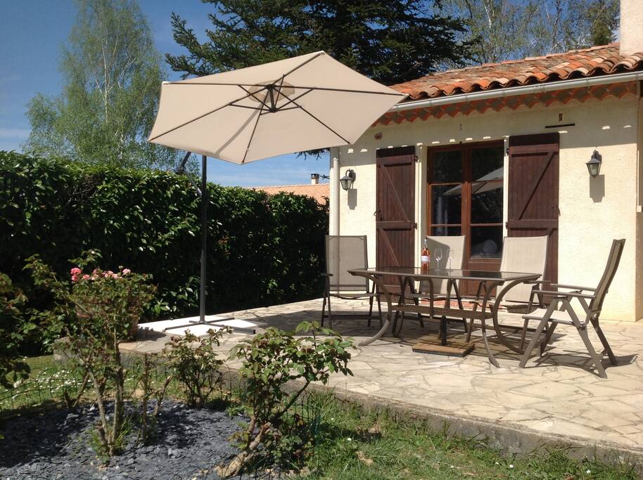 The dining area outside the bedroom