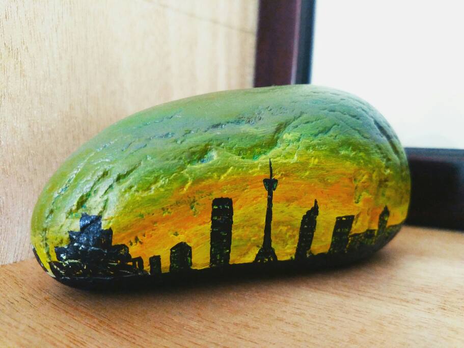 石头画,背面还有什么可以来探索哦⊙∀⊙!