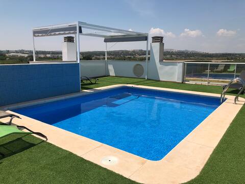 APT. WITH COMMUNITY POOL 7 KM FROM THE BEACH