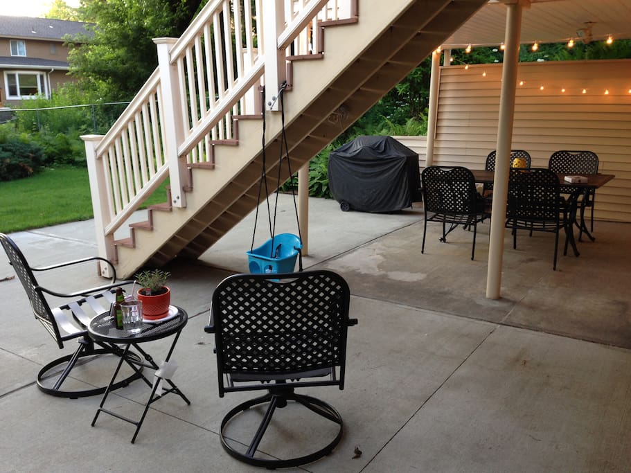 Backyard and Patio - for you to enjoy on the warmer days!