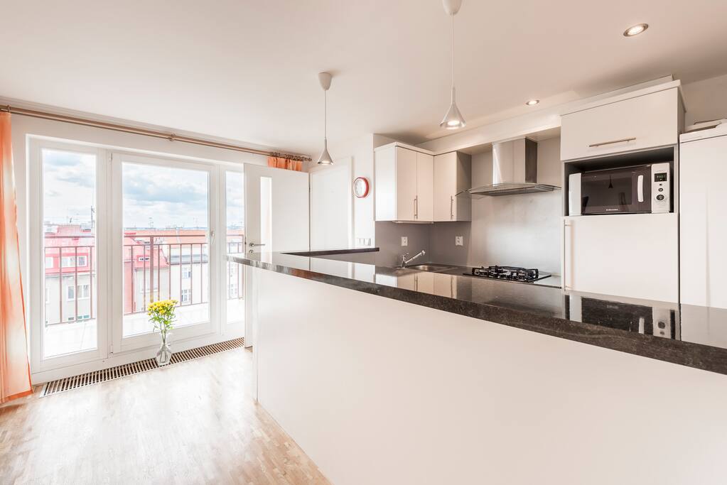 Kitchen with a view.