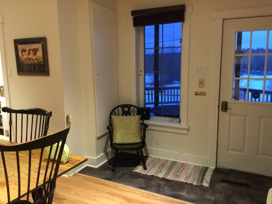 Back kitchen door. Main entrance.
