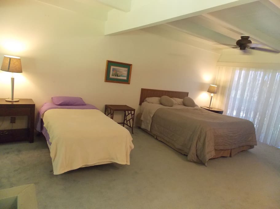 Upstairs Master Bedroom with full bath and private lanai