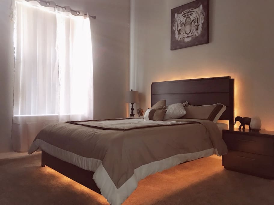 Backlit bed set perfect for use as a night light or for simple ambience!