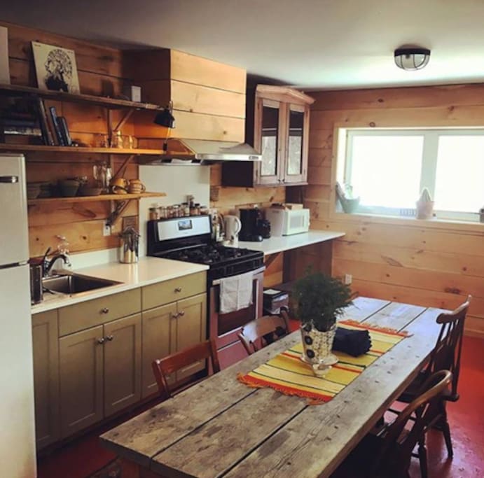 The shared kitchen