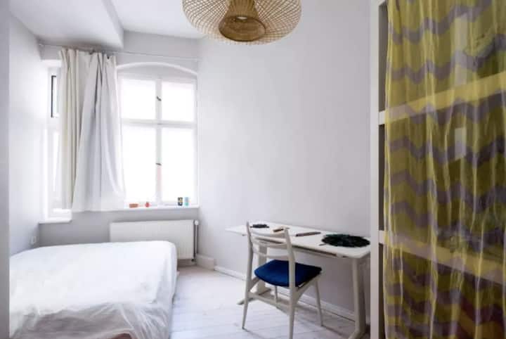 light, quiet room in beautiful flat