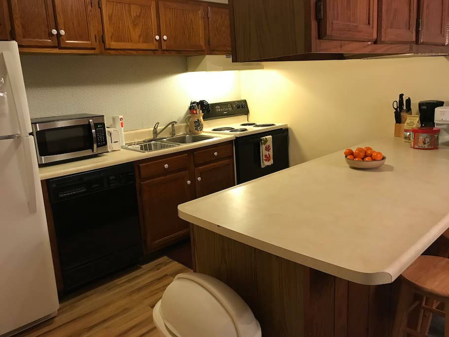Fully equipped kitchen for home cooked meals!