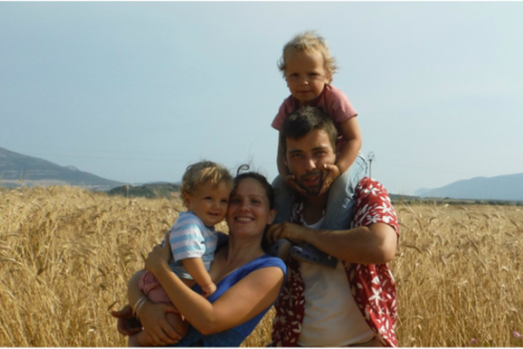 me and my family Leon, Enea and Andrea
