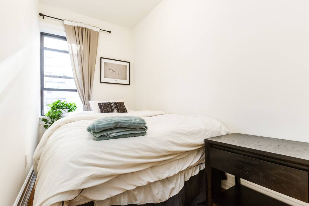 Comfortable high-quality mattresses and goose feather down comforter ensure a great night sleep!