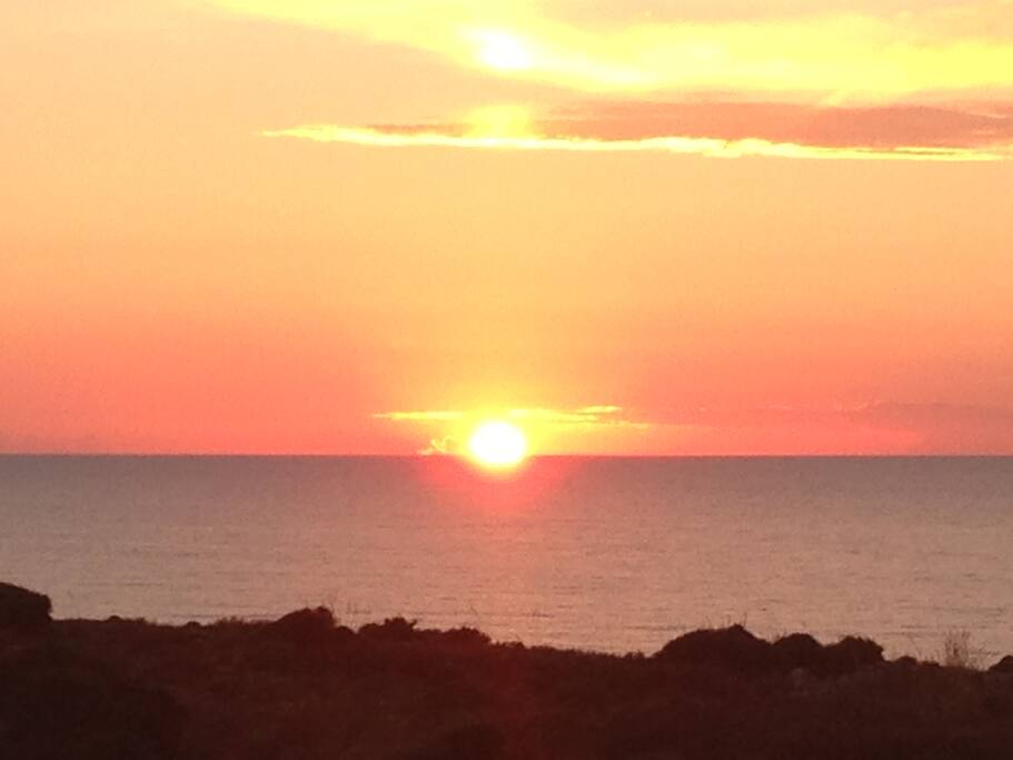 tramonto da casa