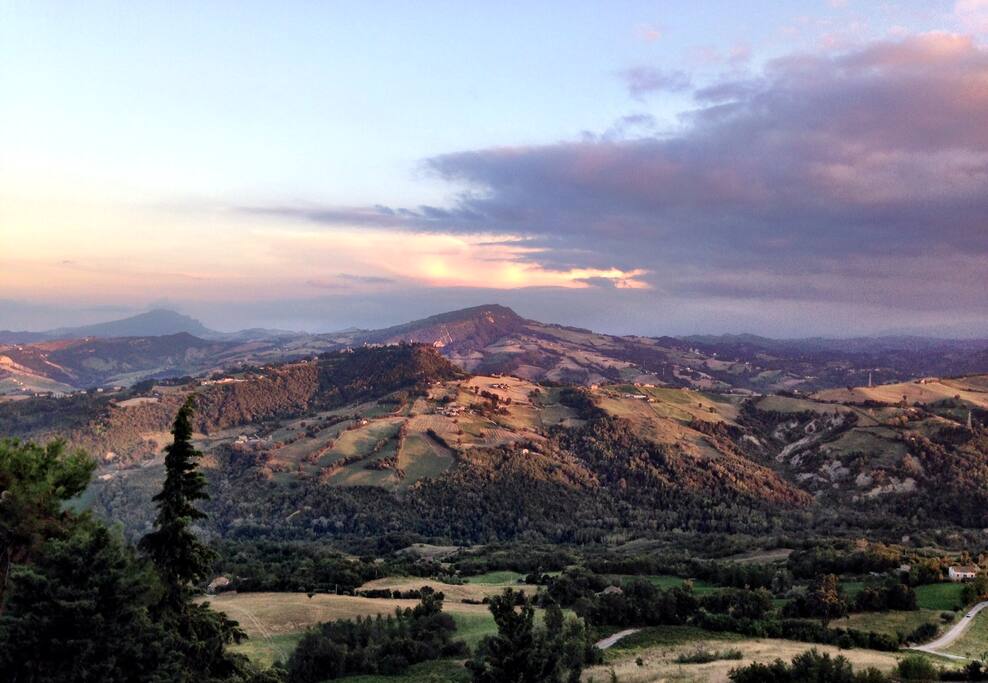 The sunset views form the house are to die for.