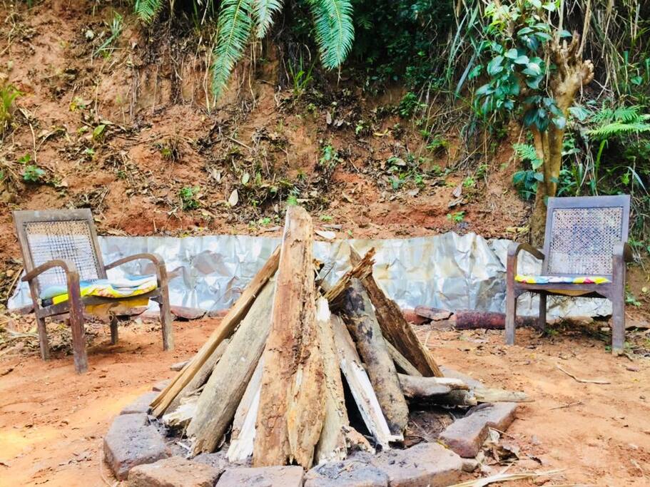 A bonfire is is essential for camping