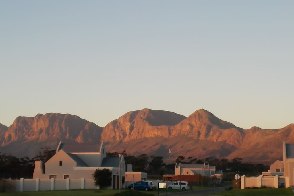 Our home is surrounded by the Helderberg mountains