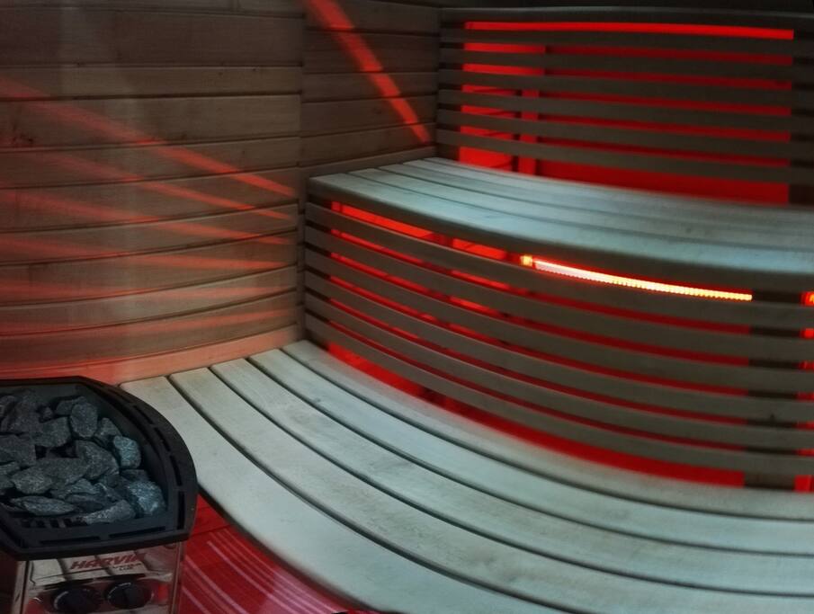 Sauna vnitřek