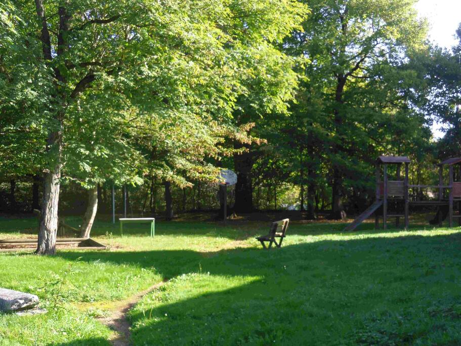 De grands espaces verts