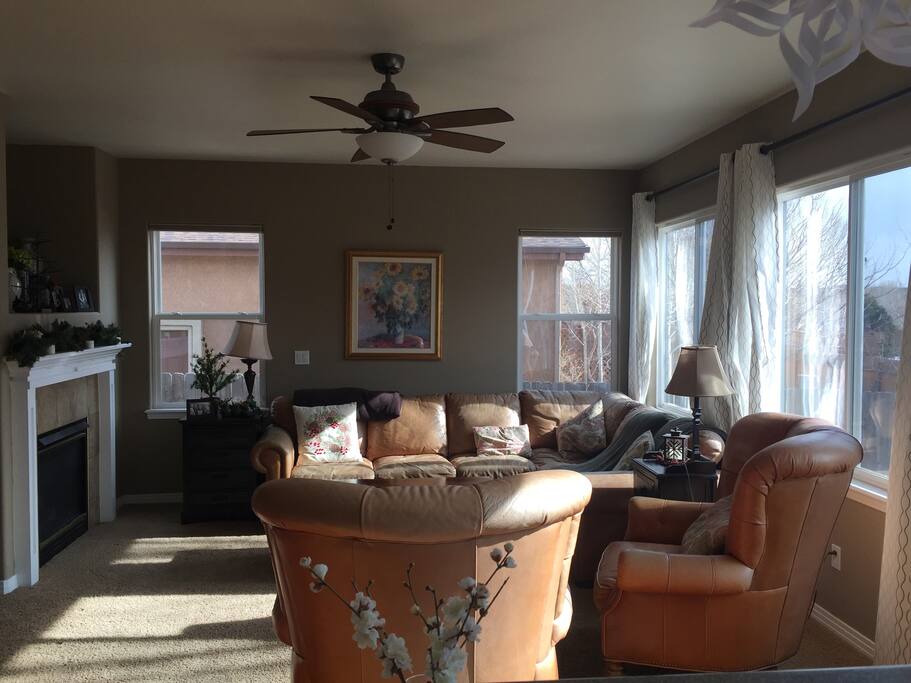 Fireplace in family room