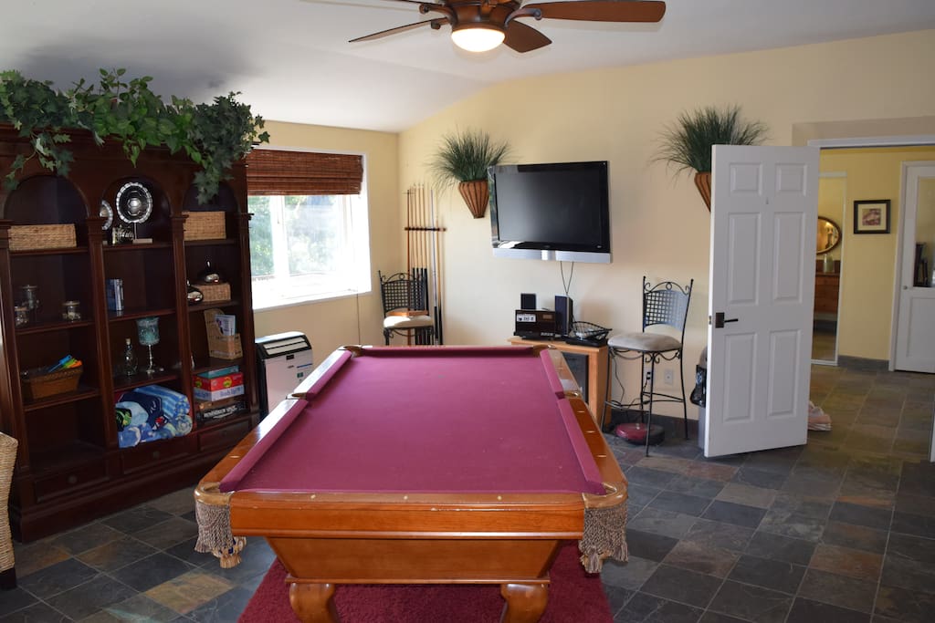Pool table/family room