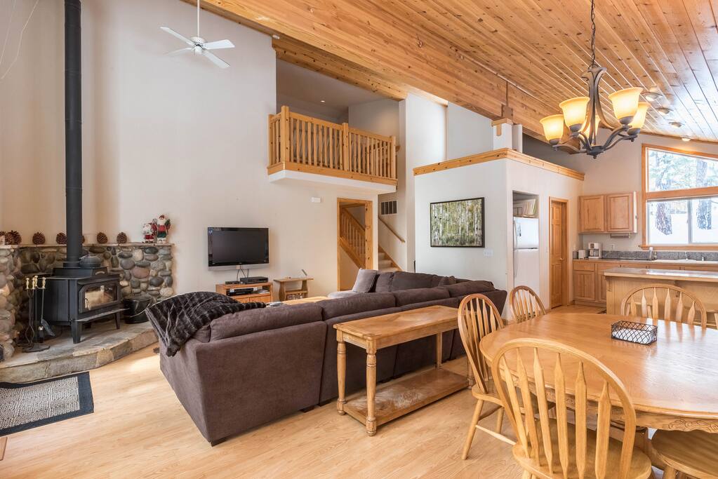 The open living and dining space is great for entertaining.