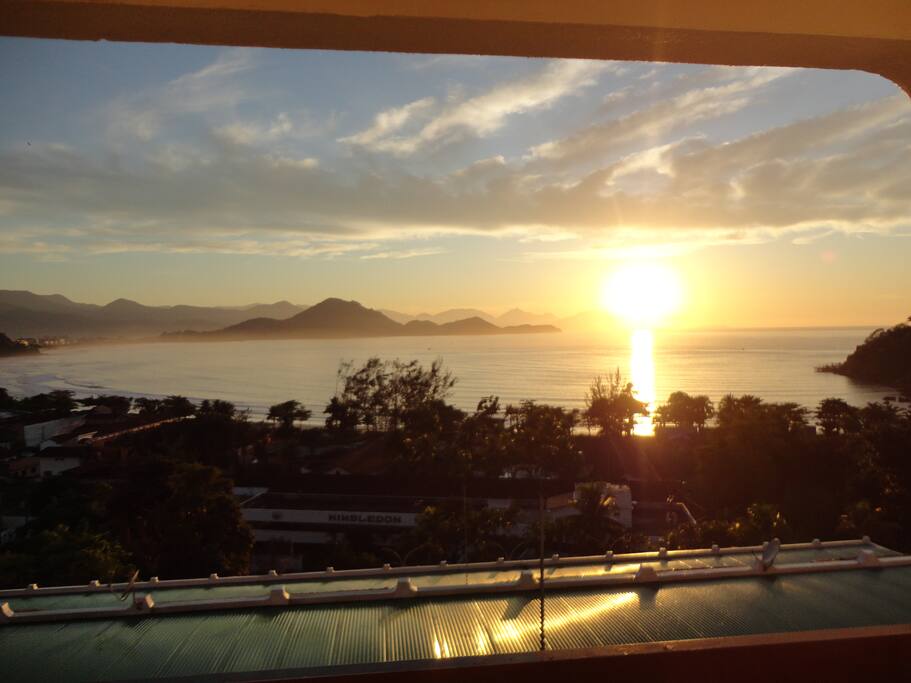 Vista do Nascer do Sol na varanda