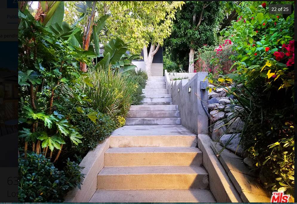 Arrive to a lush landscaping