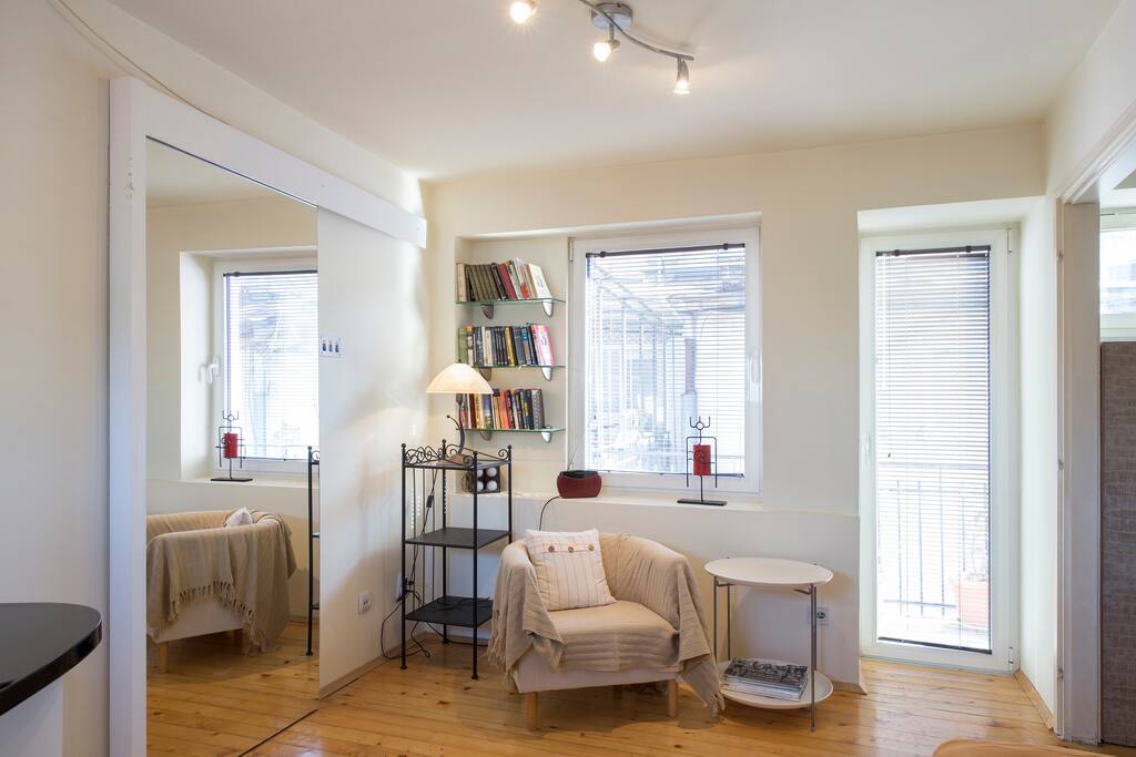 Corner for reading and relaxation