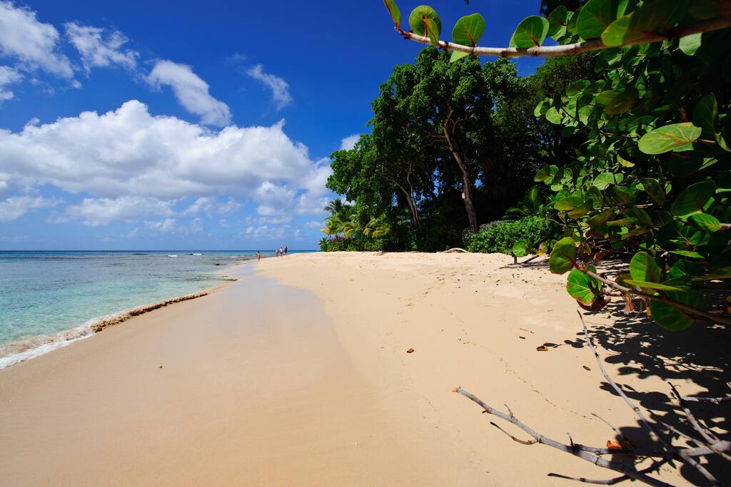 The amazing beach steps from the villa - practically private!
