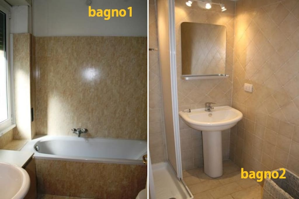 Bagno 1 is the private bathroom of the room of the post