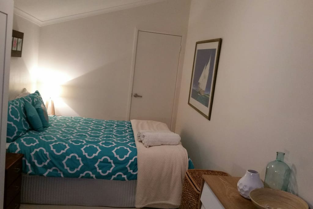 Comfortable queen bed