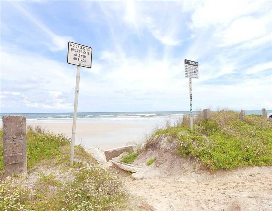 Beach access across the street - Just walk across the dune and be ready to enjoy long walks, beach combing, sunbathing and ocean