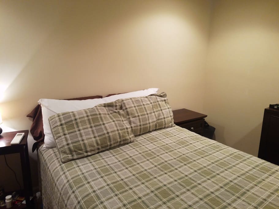 Full bed in bedroom