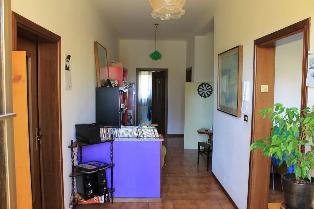 La vista dall'ingresso