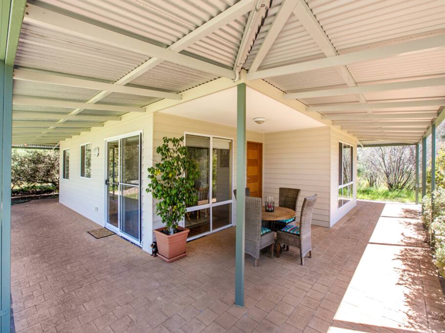 A lovely private place to enjoy a drink or meal. BBQ can be wheeled around to this area.