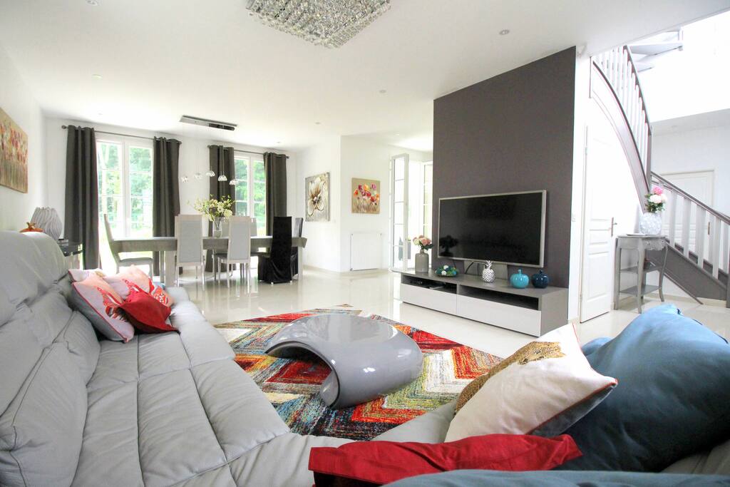 Large and spacious living room for a big family/friends