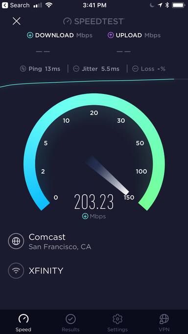 super fast wifi available per request
