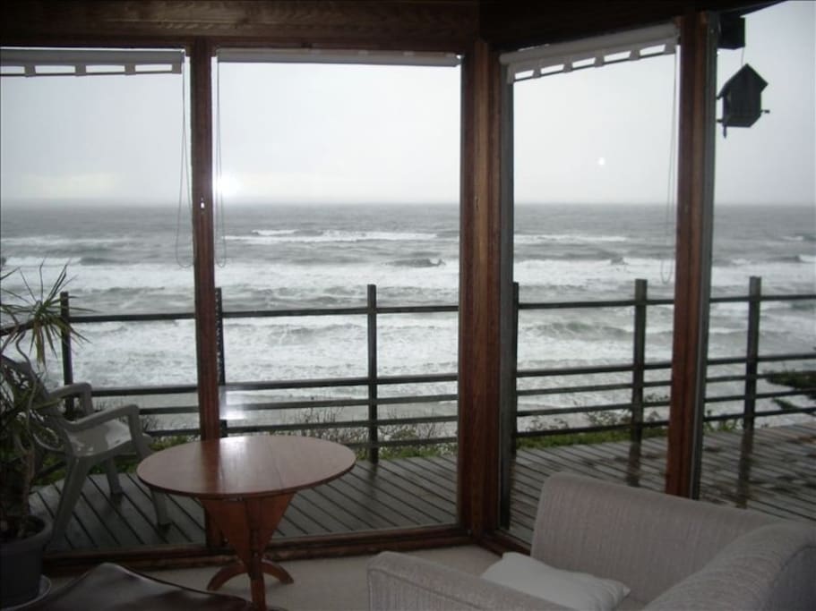 The ocean from the living room