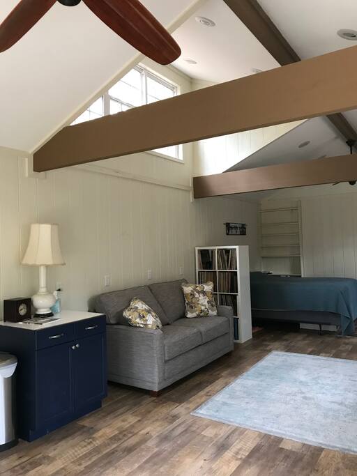 Queen bed and full size sofa bed