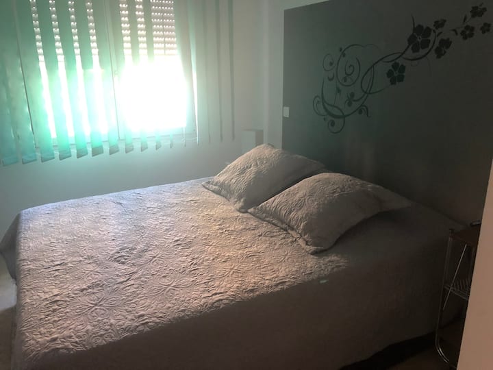 Bedroom with 2  queen beds,  shower room and dressing room.