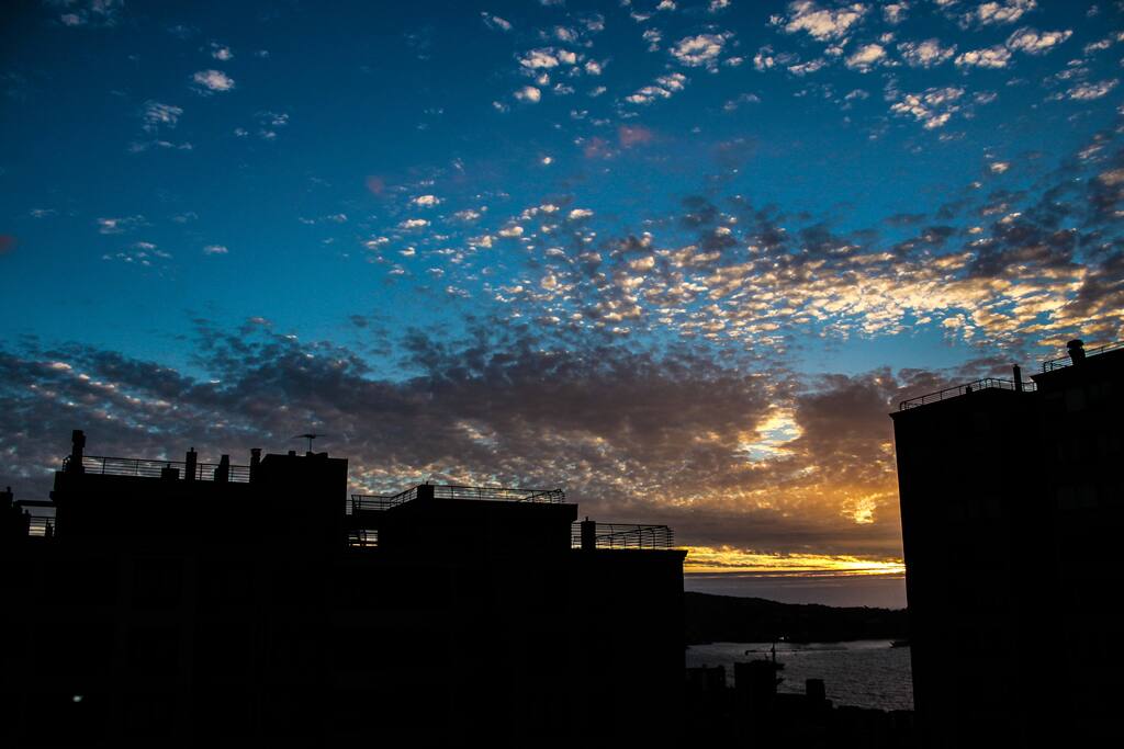 sunset from balcony