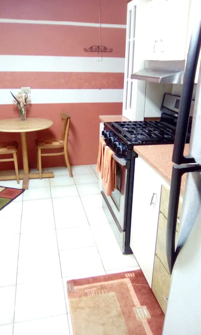 Kitchen - gas stove and oven