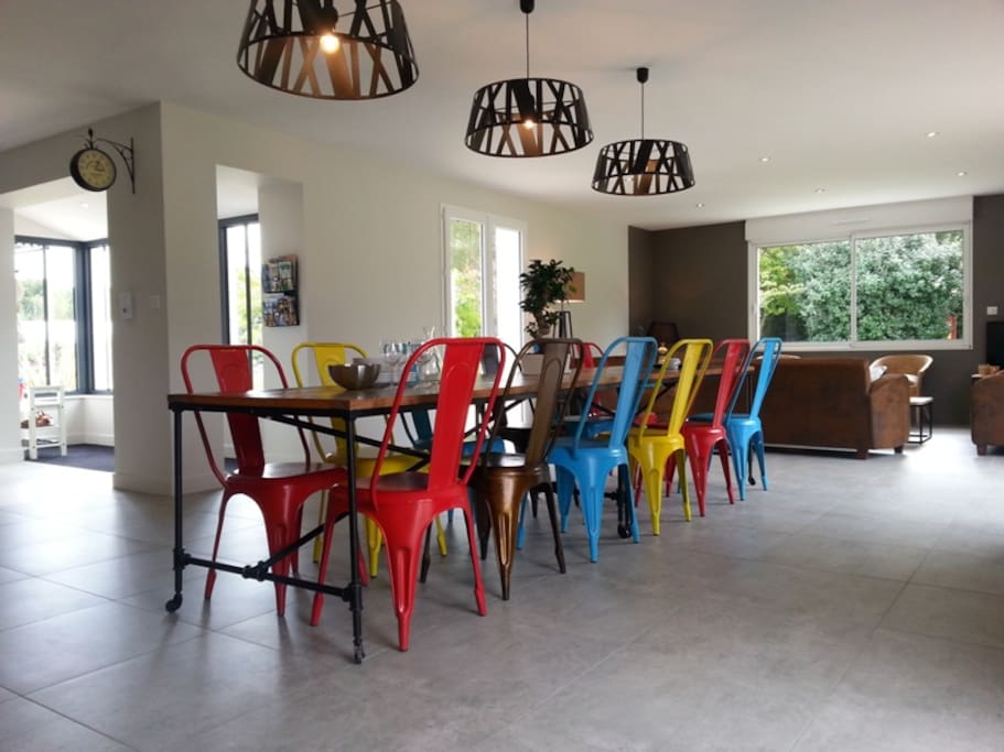 Pièce de vie de 75 m² lumineuse