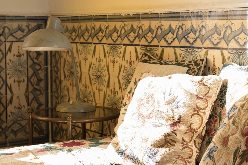 Sofa and reading lamp