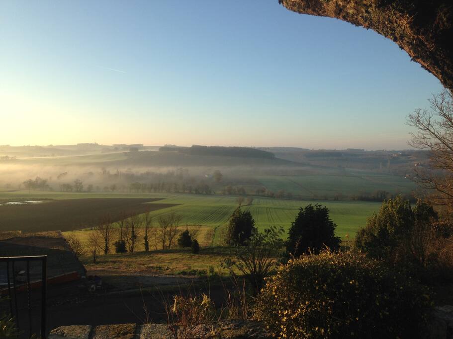 vue panoramique depuis la terrasse