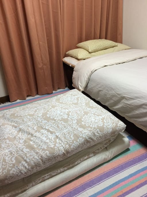 If you book for two, a futon set will be served for your travel mate.
