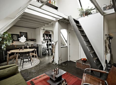 Luxurious escape in contemporary loft style
