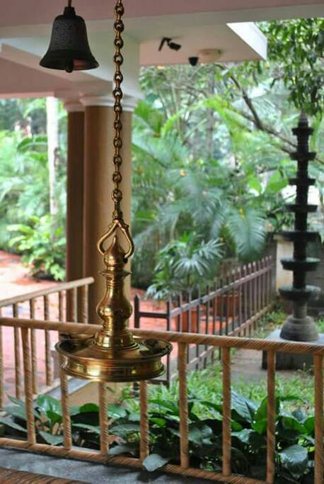 Kerala's antique 'Thooku Villaku' greeting you..