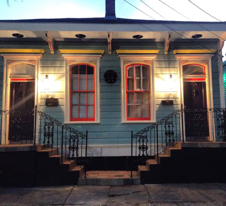 Traditional New Orleans Duplex Shotgun style