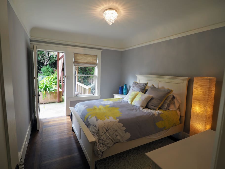 Guest room featuring a queen bed.