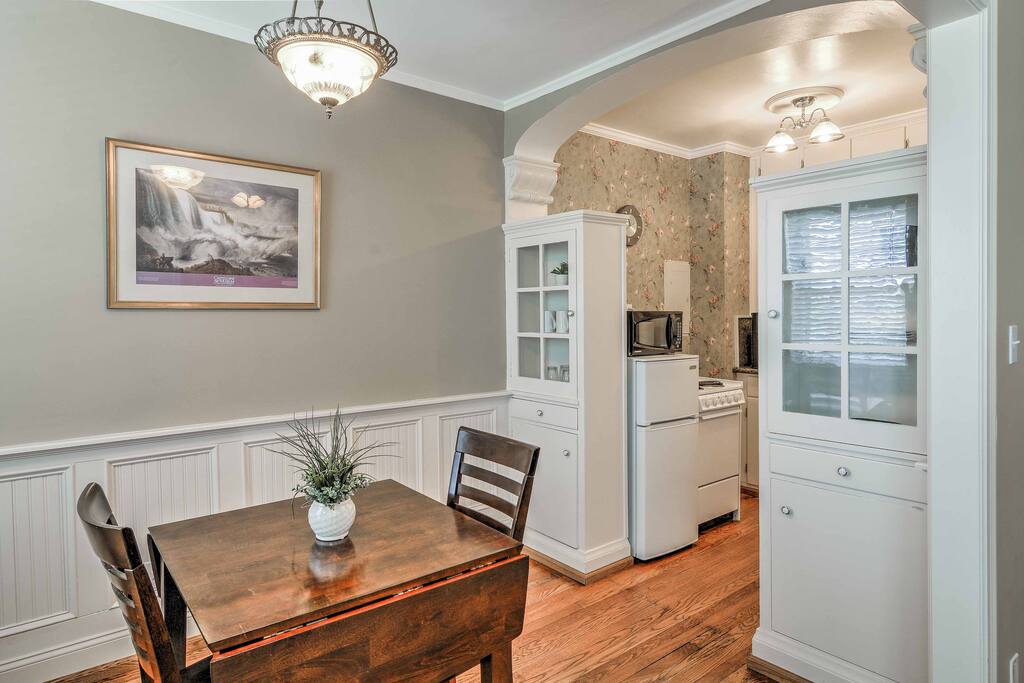 Utilize the separate kitchen space to prepare home-cooked meals.