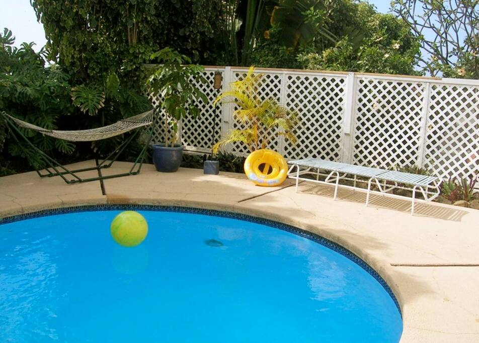 Take a dip in the pool before breakfast or after dinner.