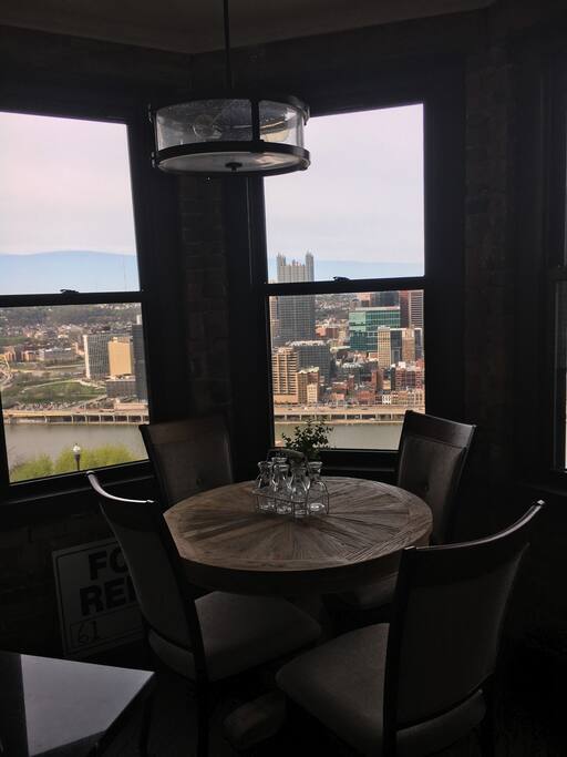 Enjoy the view from the dining table